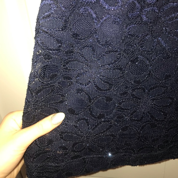 Navy Blue Formal Dress - Picture 3 of 4